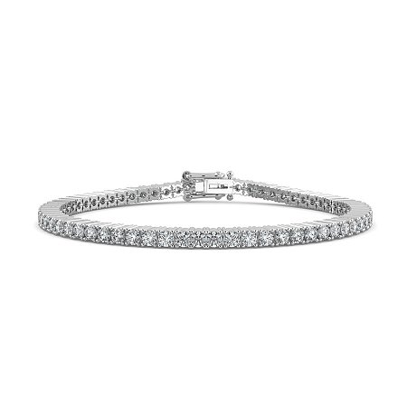 Tennis Bracelet with Round Lab Grown Diamonds 4cts Total Weight