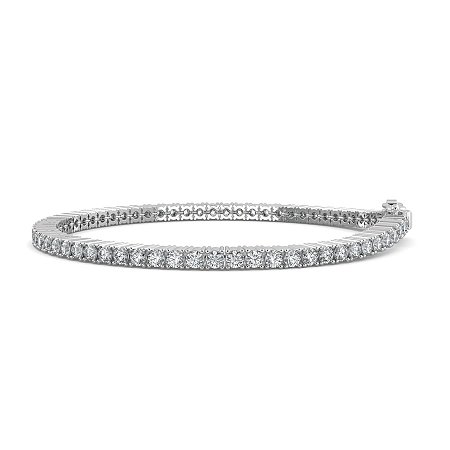 Tennis Bracelet with Round Lab Grown Diamonds 4cts Total Weight
