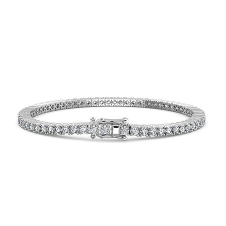 Tennis Bracelet with Round Lab Grown Diamonds 4cts Total Weight