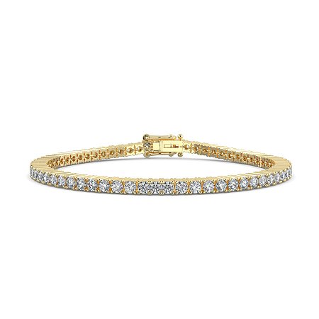 Tennis Bracelet with Round Lab Grown Diamonds 4cts Total Weight