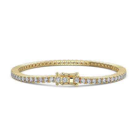 Tennis Bracelet with Round Lab Grown Diamonds 4cts Total Weight