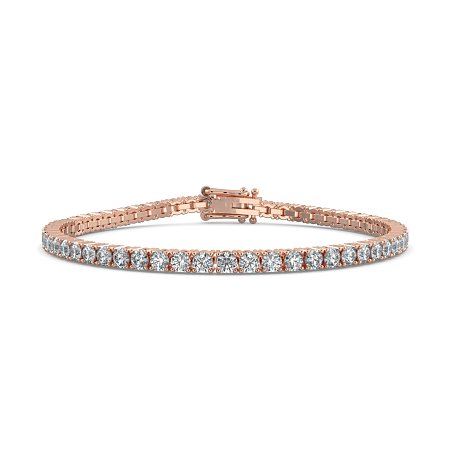 Tennis Bracelet with Round Natural Diamonds 5cts Total Weight