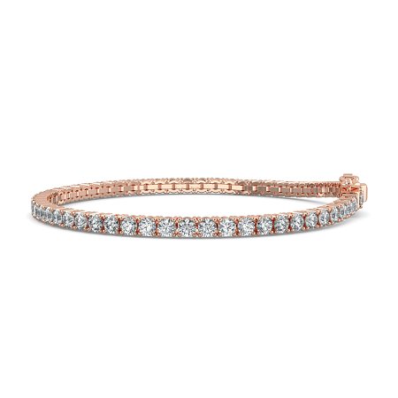 Tennis Bracelet with Round Natural Diamonds 5cts Total Weight