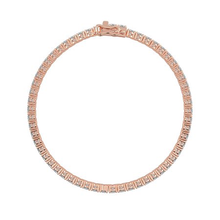 Tennis Bracelet with Round Natural Diamonds 5cts Total Weight