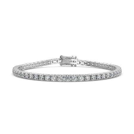 Tennis Bracelet with Round Natural Diamonds 5cts Total Weight