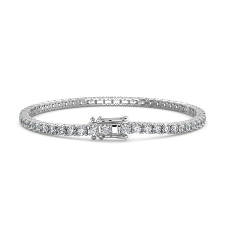 Tennis Bracelet with Round Natural Diamonds 5cts Total Weight