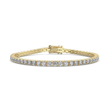 Tennis Bracelet with Round Natural Diamonds 5cts Total Weight