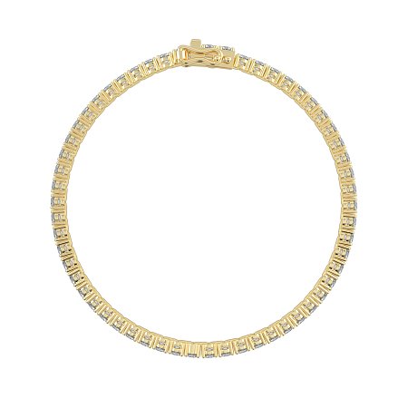Tennis Bracelet with Round Natural Diamonds 5cts Total Weight