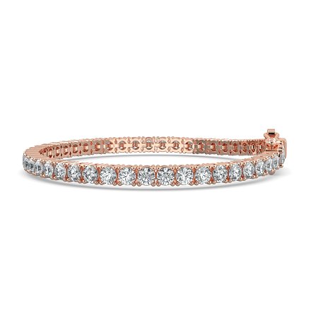 Tennis Bracelet with Round Natural Diamonds 7cts Total Weight