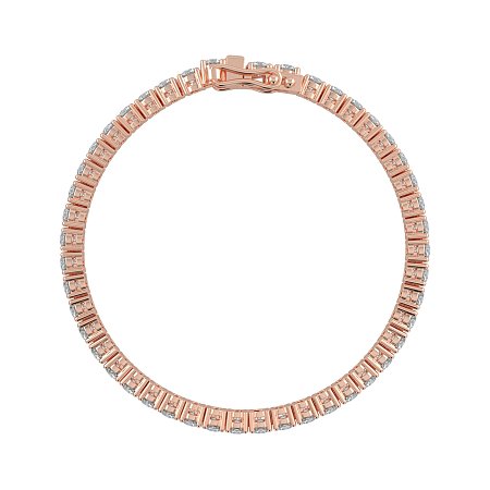 Tennis Bracelet with Round Natural Diamonds 7cts Total Weight
