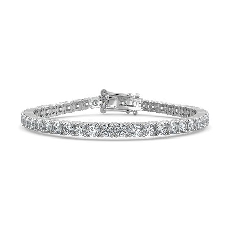 Tennis Bracelet with Round Natural Diamonds 7cts Total Weight
