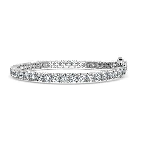 Tennis Bracelet with Round Natural Diamonds 7cts Total Weight