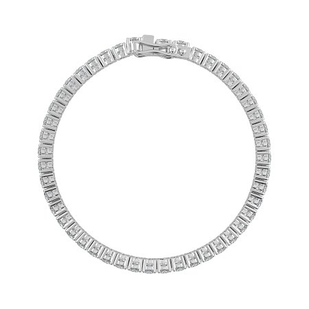 Tennis Bracelet with Round Natural Diamonds 7cts Total Weight