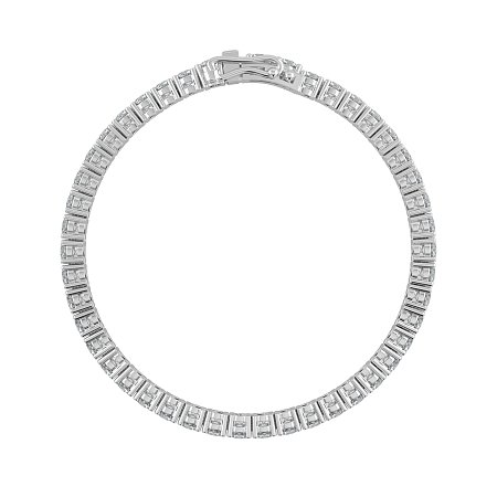 Tennis Bracelet with Round Natural Diamonds 8cts Total Weight