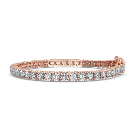 Tennis Bracelet with Round Natural Diamonds 8cts Total Weight