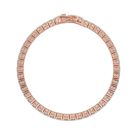 Tennis Bracelet with Round Natural Diamonds 8cts Total Weight