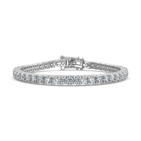Tennis Bracelet with Round Natural Diamonds 8cts Total Weight