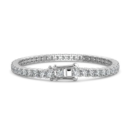 Tennis Bracelet with Round Natural Diamonds 8cts Total Weight