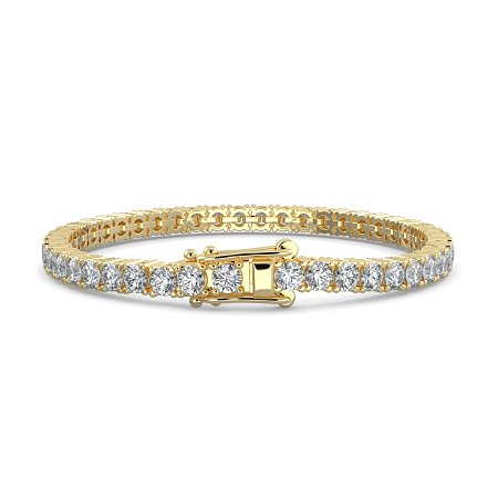 Tennis Bracelet with Round Natural Diamonds 8cts Total Weight