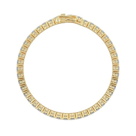 Tennis Bracelet with Round Natural Diamonds 8cts Total Weight