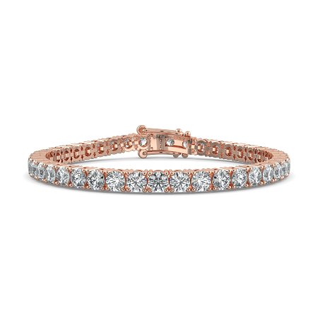 Tennis Bracelet with Round Natural Diamonds 10cts Total Weight