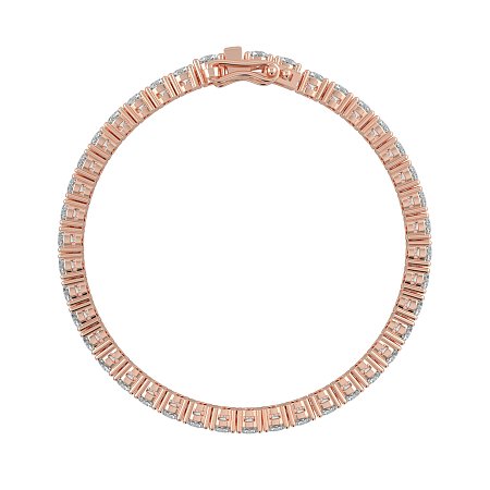 Tennis Bracelet with Round Natural Diamonds 10cts Total Weight