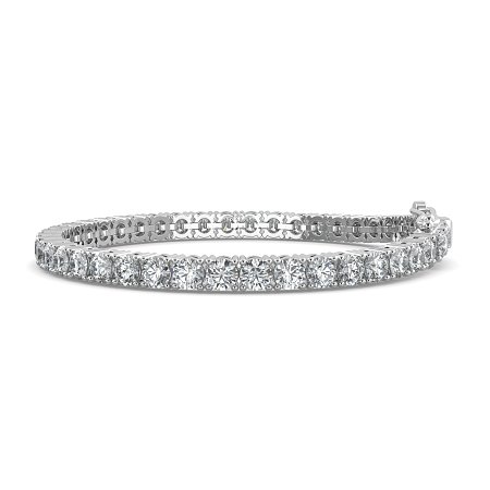 Tennis Bracelet with Round Natural Diamonds 10cts Total Weight