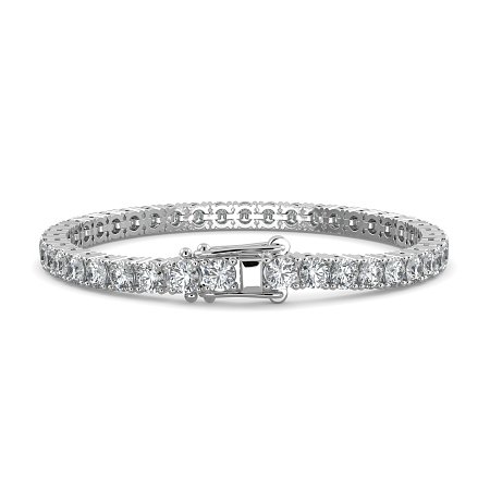 Tennis Bracelet with Round Natural Diamonds 10cts Total Weight