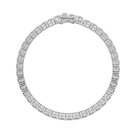 Tennis Bracelet with Round Lab Grown Diamonds 10cts Total Weight