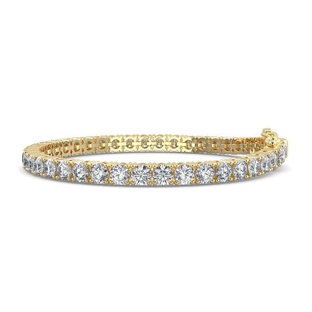 Tennis Bracelet with Round Lab Grown Diamonds 10cts Total Weight