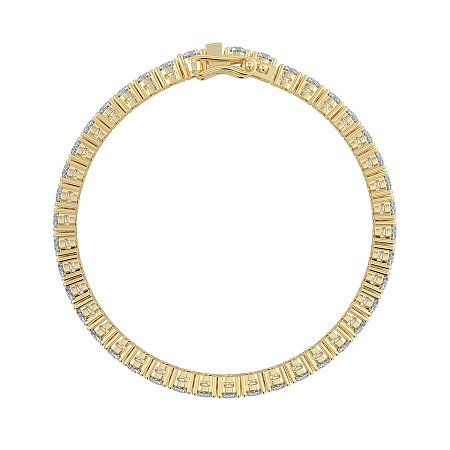 Tennis Bracelet with Round Lab Grown Diamonds 10cts Total Weight