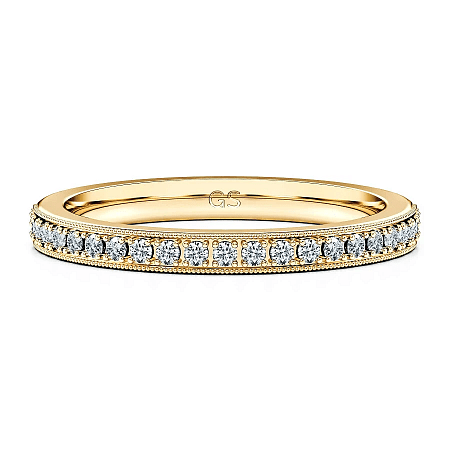 Rene Wedding Ring with Natural Diamonds 0.2ct Total Weight