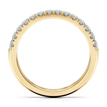 Tulip Claw Set Wedding Ring with Natural Diamonds 0.34ct Total Weight