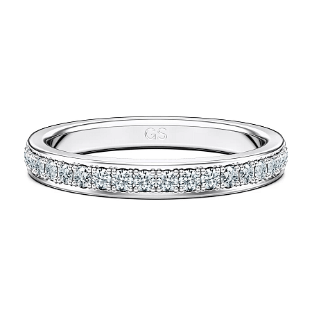 Alta Wedding Ring with Natural Diamonds 0.24ct Total Weight