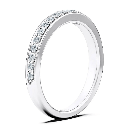Alta Wedding Ring with Natural Diamonds 0.24ct Total Weight