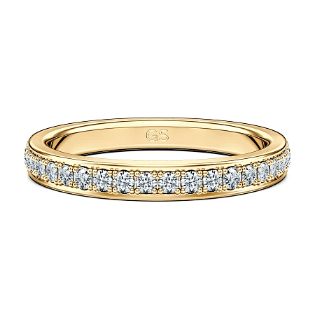 Alta Wedding Ring with Natural Diamonds 0.24ct Total Weight