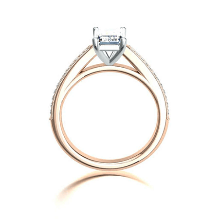 Cathedral Channel set Milgrain