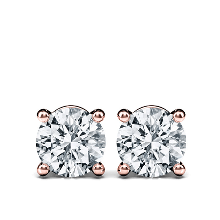 Earrings with 2 Lab Grown IGI Diamonds 1.51ct Total Weight