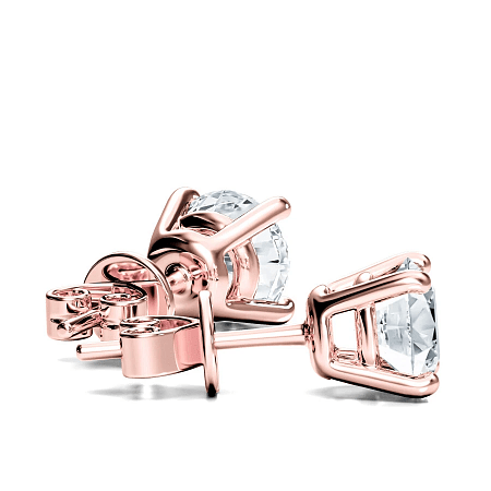 Earrings with 2 Lab Grown IGI Diamonds 1.51ct Total Weight