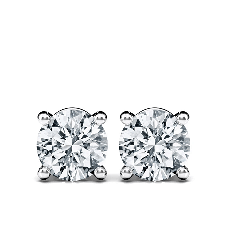 Earrings with 2 Lab Grown IGI Diamonds 3.02ct Total Weight