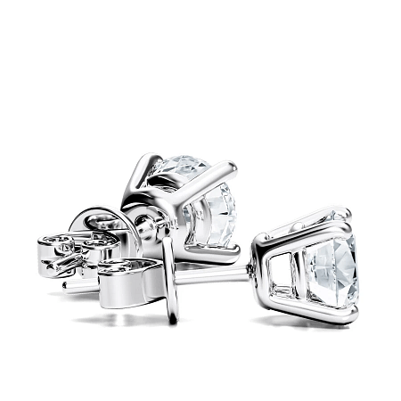 Earrings with 2 Lab Grown IGI Diamonds 0.74ct Total Weight
