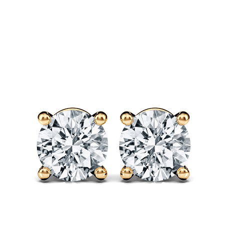 Earrings with 2 Lab Grown IGI Diamonds 2.18ct Total Weight
