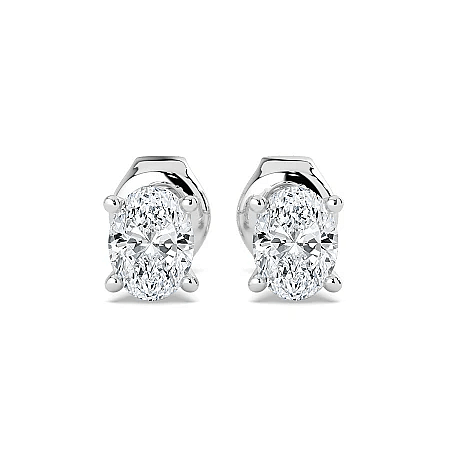 Earrings with 2 Lab Grown IGI Diamonds 2.05ct Total Weight