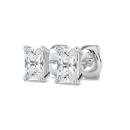 Earrings with 2 Lab Grown IGI Diamonds 1.46ct Total Weight
