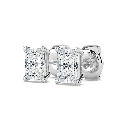 Earrings with 2 Lab Grown IGI Diamonds 1.48ct Total Weight