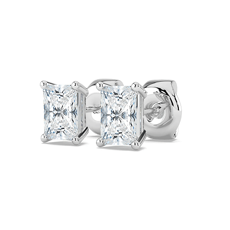 Earrings with 2 Lab Grown IGI Diamonds 1.5ct Total Weight