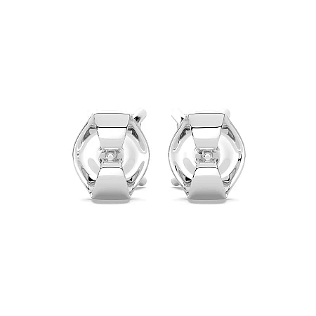 Earrings with 2 Lab Grown IGI Diamonds 1.46ct Total Weight