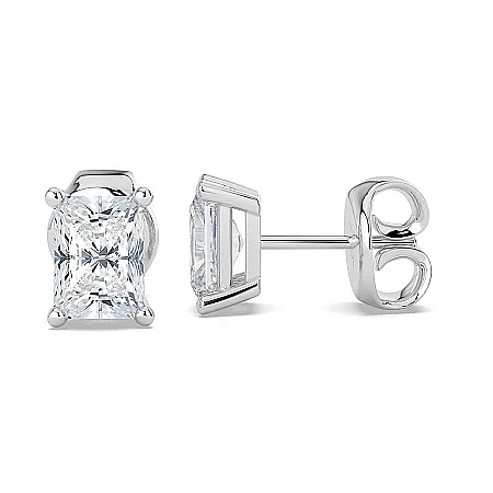 Earrings with 2 Lab Grown IGI Diamonds 1.48ct Total Weight