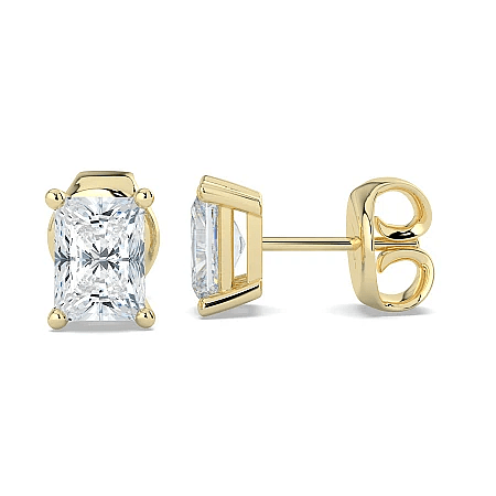 Earrings with 2 Lab Grown IGI Diamonds 1.42ct Total Weight