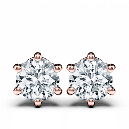 Earrings with 2 Lab Grown IGI Diamonds 1.48ct Total Weight